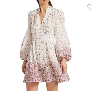 New Zimmermann Carnaby Linen Floral Dress